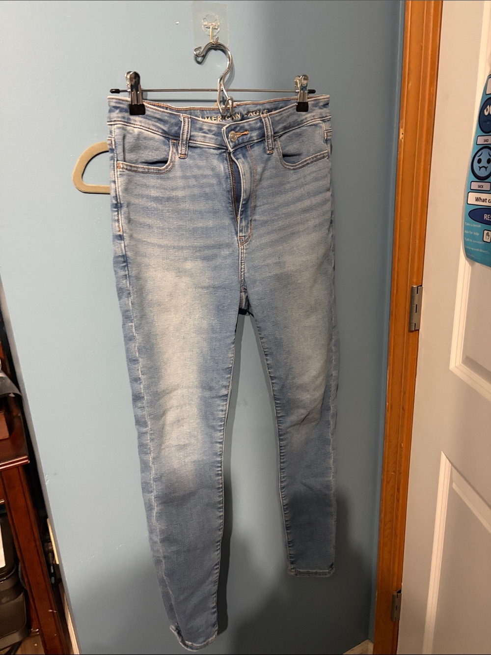Light Wash Women's super high rise begin - Casual Stretch Denim
